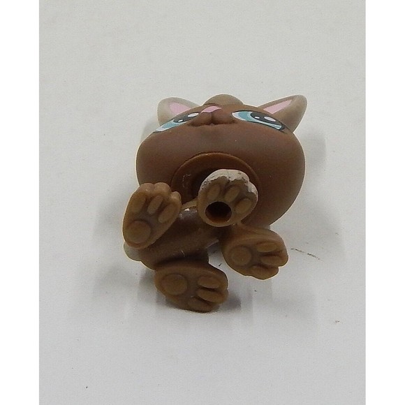 Littlest Pet Shop Tan Bunny Rabbit Blue Eyes Hasbro 2009 LPS - Picture 8 of 9